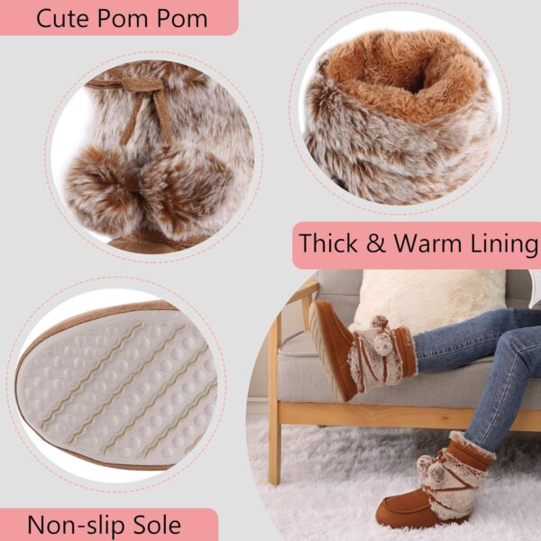 Home Slipper Women's Soft Fleece Plush Warm Indoor House Slipper Boots Shoes