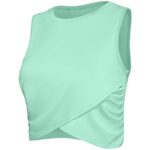 Ichuanyi Womens Tops, Summer Clearance Women Workout Tops For Women Cropped Tank Tops Dance Tops Sport Yoga Shirts