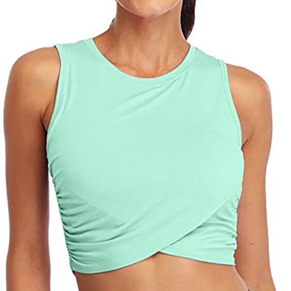 Ichuanyi Womens Tops, Summer Clearance Women Workout Tops For Women Cropped Tank Tops Dance Tops Sport Yoga Shirts