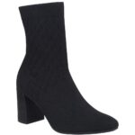 Impo Womens Vyra Black Knit Pull On Ankle Boots Shoes 11 Medium (B,M) BHFO 0634