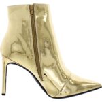 INC Womens Katalina Gold Faux Leather Booties Shoes 8 Medium (B,M) BHFO 0041