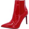 INC Womens Katalina Red Faux Leather Booties Shoes 11 Medium (B,M) BHFO 4024