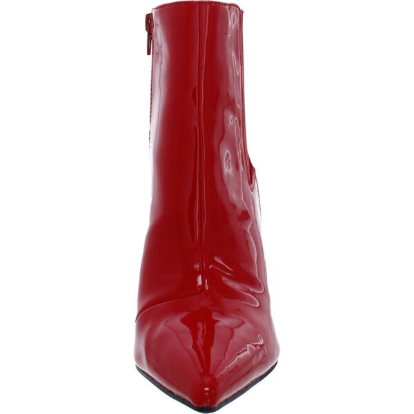 INC Womens Katalina Red Faux Leather Booties Shoes 9 Medium (B,M) BHFO 5084