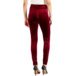 INC Womens Red Velvet Cuffed Pull On Skinny Pants Petites PXL BHFO 0710