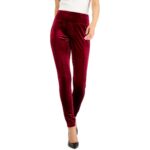 INC Womens Red Velvet Cuffed Pull On Skinny Pants Petites PXL BHFO 0710