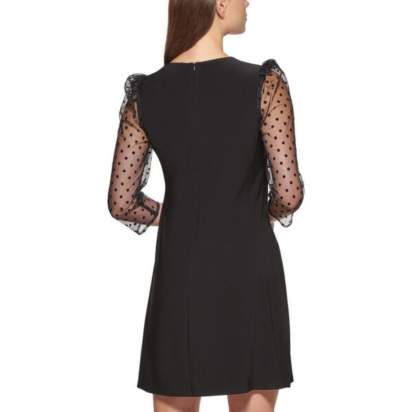 Jessica Howard Womens Black Jersey Cocktail and Party Dress Petites 8P BHFO 7462