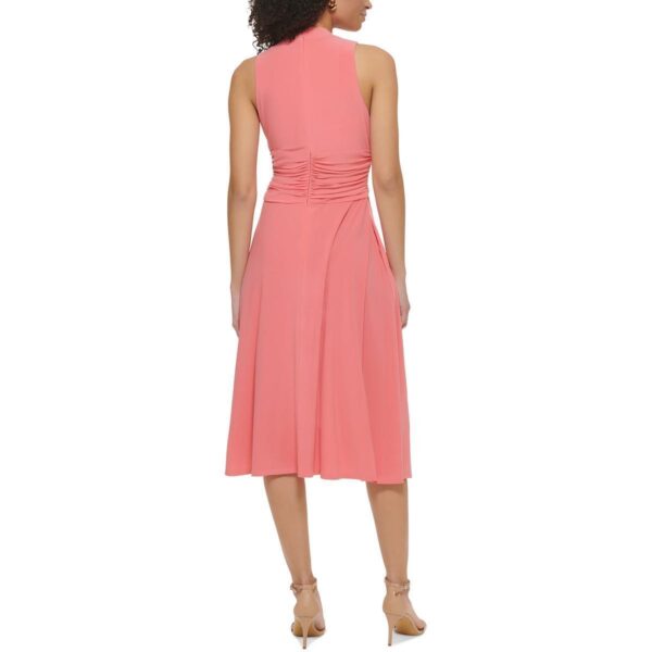 Jessica Howard Womens Pink Midi Sleeveless Fit & Flare Dress 16 BHFO 3476