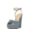 Jessica Simpson Womens Immie Ankle Strap Platform Pumps