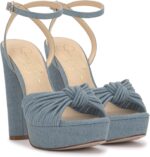 Jessica Simpson Womens Immie Ankle Strap Platform Pumps