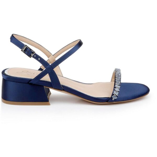 Jewel Badgley Mischka Womens AALIYAH Navy Ankle Strap 6 Medium (B,M) BHFO 8347