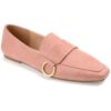 Journee Collection Womens Benntly Pink Loafers Flats 8 Medium (B,M) BHFO 6772