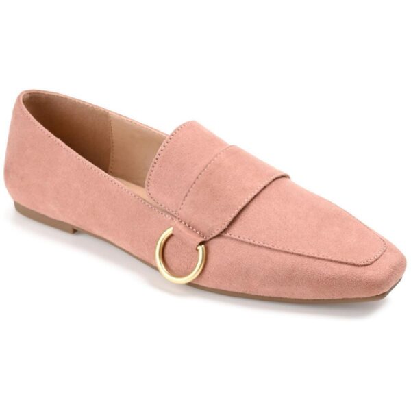 Journee Collection Womens Benntly Pink Loafers Flats 8 Medium (B,M) BHFO 6772