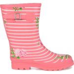 Journee Collection Womens Seattle Pink Rain Boots 8.5 Medium (B,M) BHFO 3172