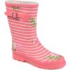 Journee Collection Womens Seattle Pink Rain Boots 8.5 Medium (B,M) BHFO 3172