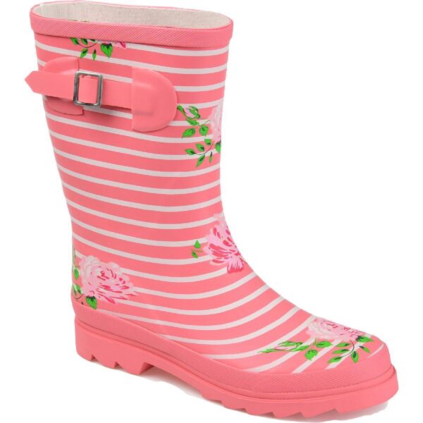 Journee Collection Womens Seattle Pink Rain Boots 8.5 Medium (B,M) BHFO 3172