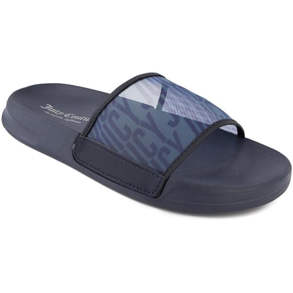 Juicy Couture Womens Wryter Navy Slide Sandals Shoes 8 Medium (B,M) BHFO 8701