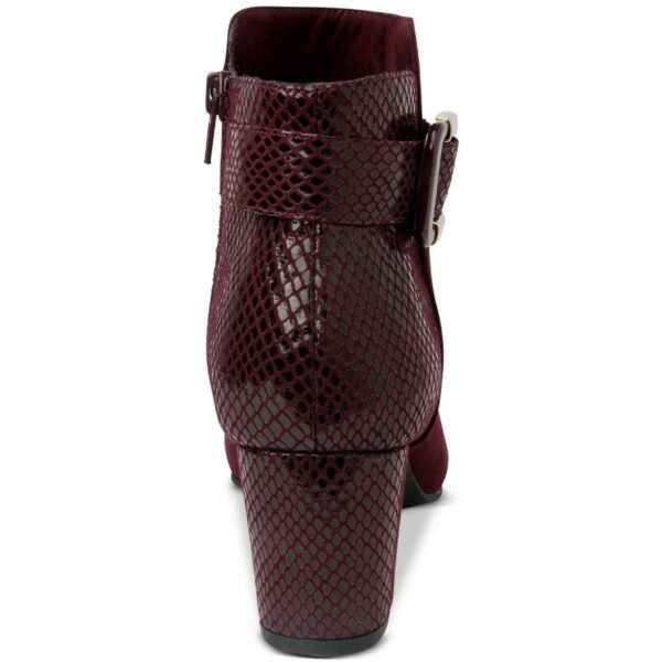 Karen Scott Womens Ivvy Purple Zip up Ankle Boots Shoes 5 Medium (B,M) BHFO 4507