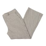 Karl Lagerfeld Paris Womens White Houndstooth Cropped Dress Pants 12 BHFO 5432