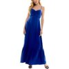 Kingston Grey Womens Navy Smocked Maxi Dress Juniors XXS BHFO 2663