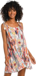 La Blanca Women's Standard Sleeveless Mini Dress Swimsuit Cover Up