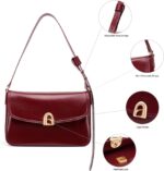 LA FESTIN Large Leather Purses For Women Trendy Crossbody Satchel Bag Adjustable Strap Summer Purse Underarm Handbags