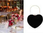 Lanpet Women Heart Shaped Evening Bag Mini Clutch Purse Chain Strap Shoulder Bag Handbag for Wedding Cocktail Party …