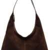 Leather Hobo Bags for Women Brown Purses Suede Purse Slouchy Tote Bag Suede Tote Bag Fall Purses Handbag