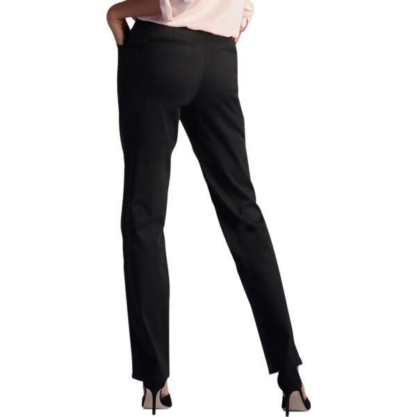 Lee Womens Black Solid Relaxed Fit Casual Pants Trousers 2L Long BHFO 1148