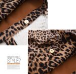 Leopard Shoulder Bag Soft & Lightweight Large Tote Purse Handbag Travel Satchel Gift for Women