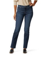 Levi Strauss Signature Women's and Women's Plus Mid Rise Straight Jeans, Available in Short, Regular and Long Inseams, Sizes 2-28