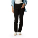 Levi Strauss Signature Women's and Women's Plus Mid Rise Straight Jeans, Available in Short, Regular and Long Inseams, Sizes 2-28