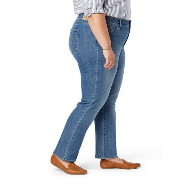 Levi Strauss Signature Women's and Women's Plus Mid Rise Straight Jeans, Available in Short, Regular and Long Inseams, Sizes 2-28