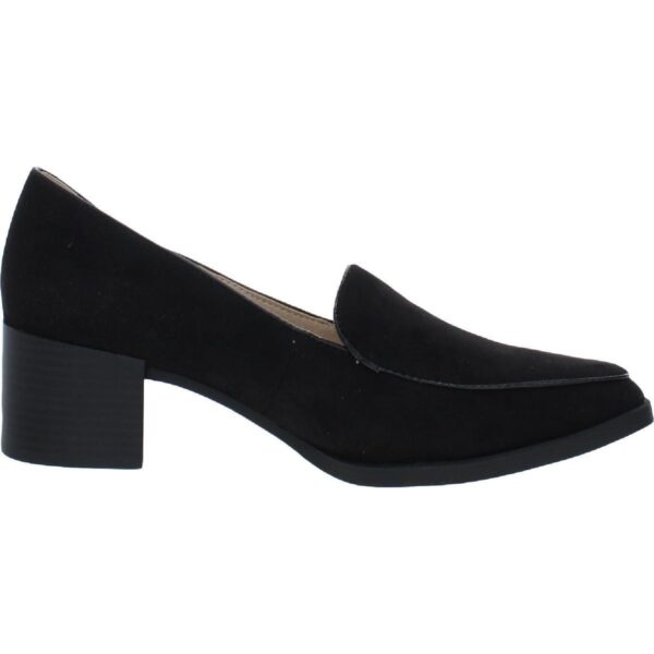 LifeStride Womens Devyn Black Microsuede Loafers Shoes 9 Wide (C,D,W) BHFO 3351