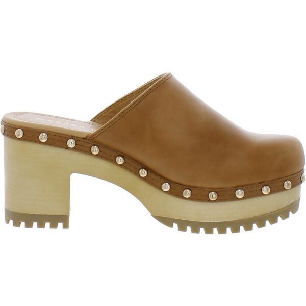 Madden Girl Womens Fridayy Tan Slip On Clogs Shoes 9.5 Medium (B,M) BHFO 3184