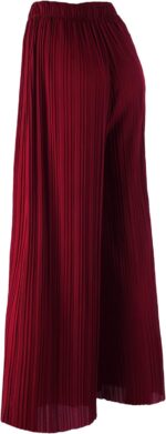 Made By Johnny Women's Pleated Wide Leg Palazzo Pants with Drawstring