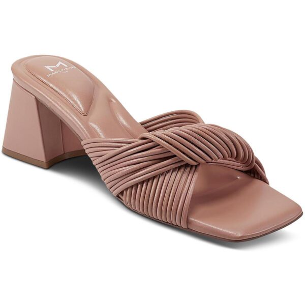 Marc Fisher LTD Womens Cherrie Leather Peep-Toe Slide Sandals Shoes BHFO 3710