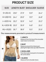 MEROKEETY 2024 Fall Womens Lace Sheer Mesh Long Sleeve Top Crewneck Sexy Y2k See Through Going Out Blouse Shirts