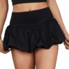 Milumia Women Y2K Bubble Mini Skirt High Waist Ruffle Hem Summer A Line Short Skirts