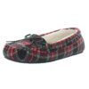 Minnetonka Womens Black Comfy Moccasin Slippers Shoes 10 Medium (B,M) BHFO 1565