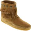 Minnetonka Women's Double-Fringe Side-Zip Boot