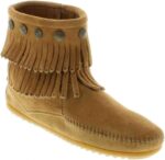 Minnetonka Women's Double-Fringe Side-Zip Boot