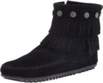 Minnetonka Women's Double-Fringe Side-Zip Boot