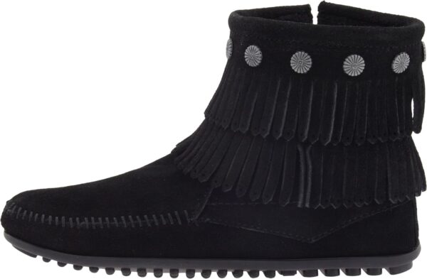 Minnetonka Women's Double-Fringe Side-Zip Boot