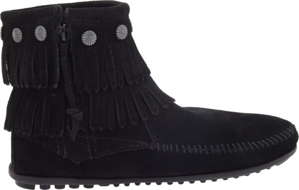 Minnetonka Women's Double-Fringe Side-Zip Boot