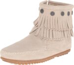 Minnetonka Women's Double-Fringe Side-Zip Boot