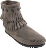 Minnetonka Women's Double-Fringe Side-Zip Boot