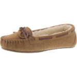 Minnetonka Womens Lodge Trapper Tan Moccasins Shoes 5 Wide (C,D,W) BHFO 6046