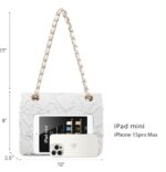 MKP Women Small Shoulder Bags Quilted Crossbody Distressed Jean Denim Purse Evening Bag Clutch Handbag with Chain Strap