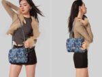 MKP Women Small Shoulder Bags Quilted Crossbody Distressed Jean Denim Purse Evening Bag Clutch Handbag with Chain Strap