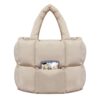 NAARIIAN women large puffer purse puffy tote bags dupes light weight handmade nylon bag woven shoulder handbag